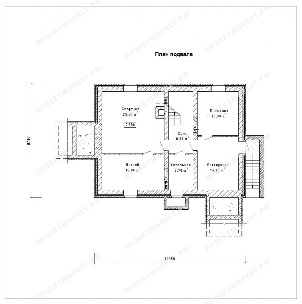 Проекты домов и коттеджей 11х13 - ПроектМаркет